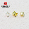 18k Gold Color-preserving Square Twisted Beads Color-preserving Copper Transfer Spacer