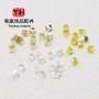 18k Gold Color-preserving Square Twisted Beads Color-preserving Copper Transfer Spacer