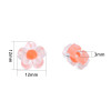 Transparent Acrylic Plum Blossom Flower Beads, Hand-woven Bracelet, Hair Rope, Bead