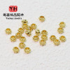 14k Gold-filled Color-preserving Round Dots Separated Beads Small Gold Diy Bracelet