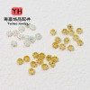14k Gold-filled Color-preserving Round Dots Separated Beads Small Gold Diy Bracelet