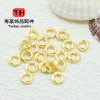 14k Gold-filled Color-protected Twist Closed-mouth Separator Circle Twisted Gasket Diy