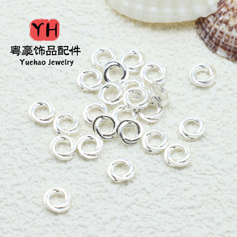 14k Gold-filled Color-protected Twist Closed-mouth Separator Circle Twisted Gasket Diy