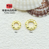 14k Gold-filled Color-preserving Universe Circle Running Ring Separator Beads Forged