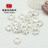 14k Gold-filled Color-preserving Universe Circle Running Ring Separator Beads Forged