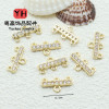 14k Gold-filled Color-protected Zircon Three-row Lobster Clasp Diy Handmade Jewelry
