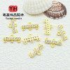 14k Gold-filled Color-protected Zircon Three-row Lobster Clasp Diy Handmade Jewelry