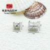 14k Gold-filled Color-preserving Micro-paved Zircon Spacer Beads Small Waist Bucket Diy