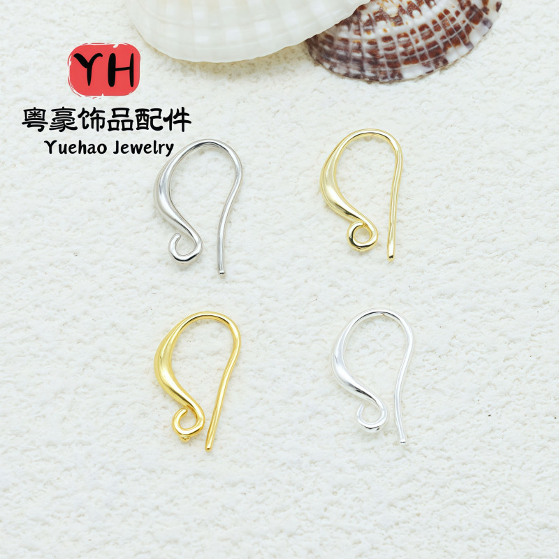 Copper-plated 14k Gold-covered Bead Ear Hooks Do Not Fade Handmade Diy Tassel Earrings
