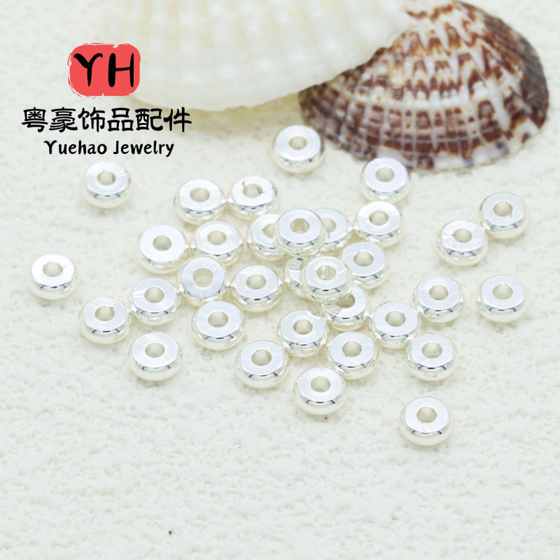 Diy Beaded Bag 14k Real Gold Color-preserving Spacer Bead Wheel Piece Loose Bracelet