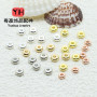 Diy Beaded Bag 14k Real Gold Color-preserving Spacer Bead Wheel Piece Loose Bracelet