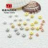 Diy Beaded Bag 14k Real Gold Color-preserving Spacer Bead Wheel Piece Loose Bracelet