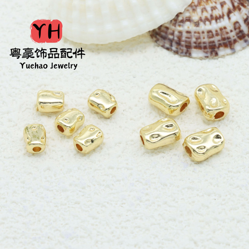 14k Gold-filled Color-preserving Special-shaped Stone Beads Irregular Spaced Pearl