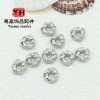 Micropaved Twist Wreath Spacer Beads Color-preserving Zircon Diy Bracelet Necklace Beaded