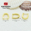 14k Gold-filled Micro-embedded Melon Seed Buckle, Crystal Jade Clip Bead Holder Pendant