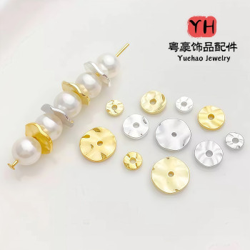 14k Gold-filled Color-preserving Vintage Baroque Water-corrugated Separator, Irregular