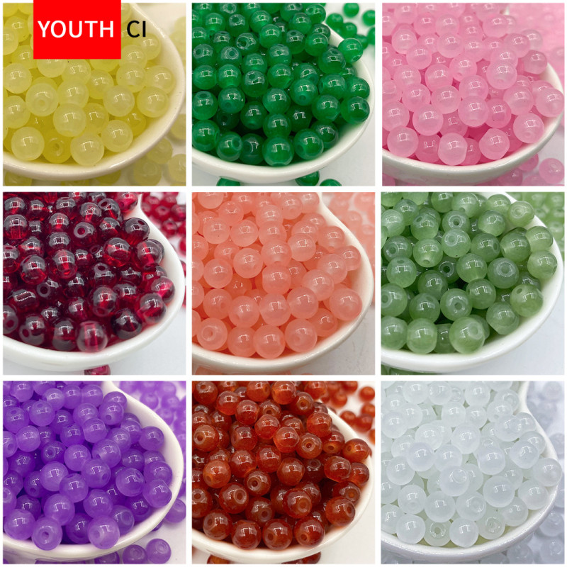4mm6mm Glass Beads Loose Batch Crystal Bracelet with Diy Handmade Jewelry