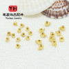 18k Gold-filled Pearl Necklace Bracelet Ending Clip Snap Button Head Steel Wire Fixed