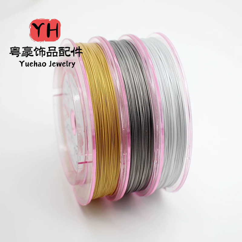 Japanese Steel Wire, Soft Gold and Silver Non-elastic Bracelet and Necklace