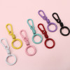 Macaron Color Spring Paint Keychain Spray Fortune Buckle Diy Creative Bag Pendant Jewelry