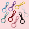 Macaron Color Spring Paint Keychain Spray Fortune Buckle Diy Creative Bag Pendant Jewelry