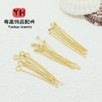 14k Gold-covered Nine-character Needle T-shaped Ball Diy Handmade Beading Jewelry