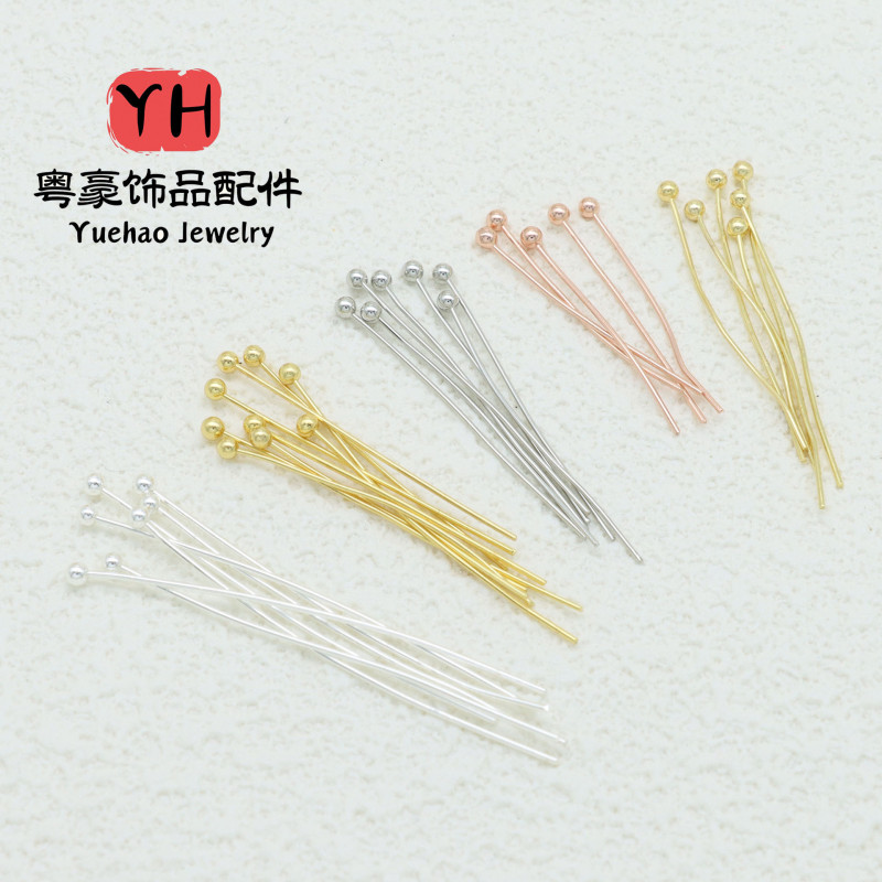 14k Gold-covered Nine-character Needle T-shaped Ball Diy Handmade Beading Jewelry