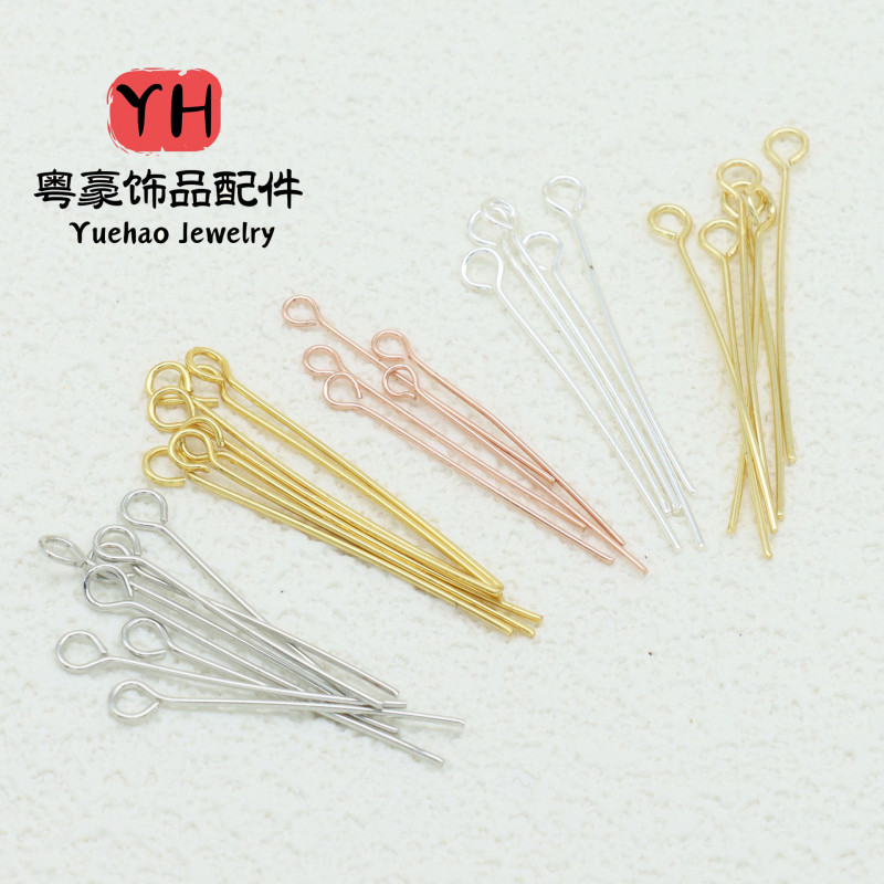 14k Gold-covered Nine-character Needle T-shaped Ball Diy Handmade Beading Jewelry