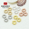 14k Gold-filled, Color-preserving, Micro-paved Zircon, Large Hole Drill Ring, Bead