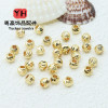 Direct Sales Copper Beads Plated with Color-preserving Gold Faceted Diy Cut Corner