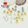 Pure Copper Plated 18k Real Gold Color-preserving Loose Beads Gold-plated Round Bead
