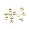 14k Copper-coated Gold Crescent Buckle Bracelet Positioning Wire Glossy Handmade Diy