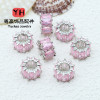 Copper-plated 14k Gold-protected Color Spacer Beads Micro-paved Zircon Barrel Handmade