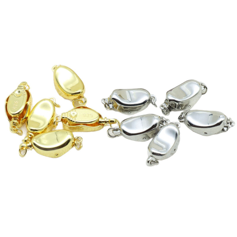 18k Gold-filled Color-protected Ingot Buckle, Pearl Necklace Clip Diy Handmade Connection