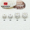 14k Gold-filled Color-preserving Large Hole Double Row Zircon Spacer Beads Beaded Diy