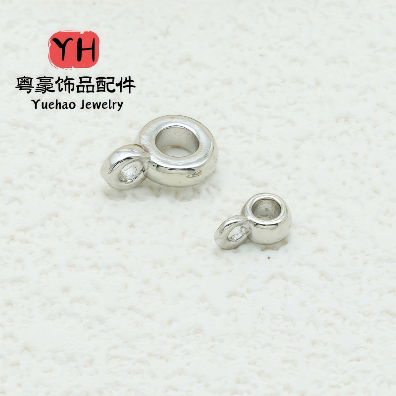 Round Pendant Ring Clasp 14k Gold-covered Color-preserving Diy Jewelry Bracelet Necklace