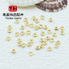 Copper Electroplating Real Gold 18k Gold-covered Color-preserving Square Spacer Diy