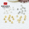 Copper Electroplating Real Gold 18k Gold-covered Color-preserving Square Spacer Diy
