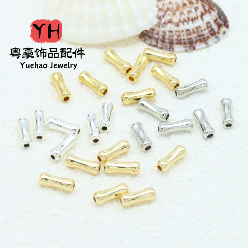 14k Gold-filled Color-preserving Bamboo Spacer Beads, Small Waist Beaded Bracelet