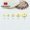 14k Gold-filled Accessories, Cut Flower Tire Beads, Diy Handmade Jewelry, Crescent Tooth