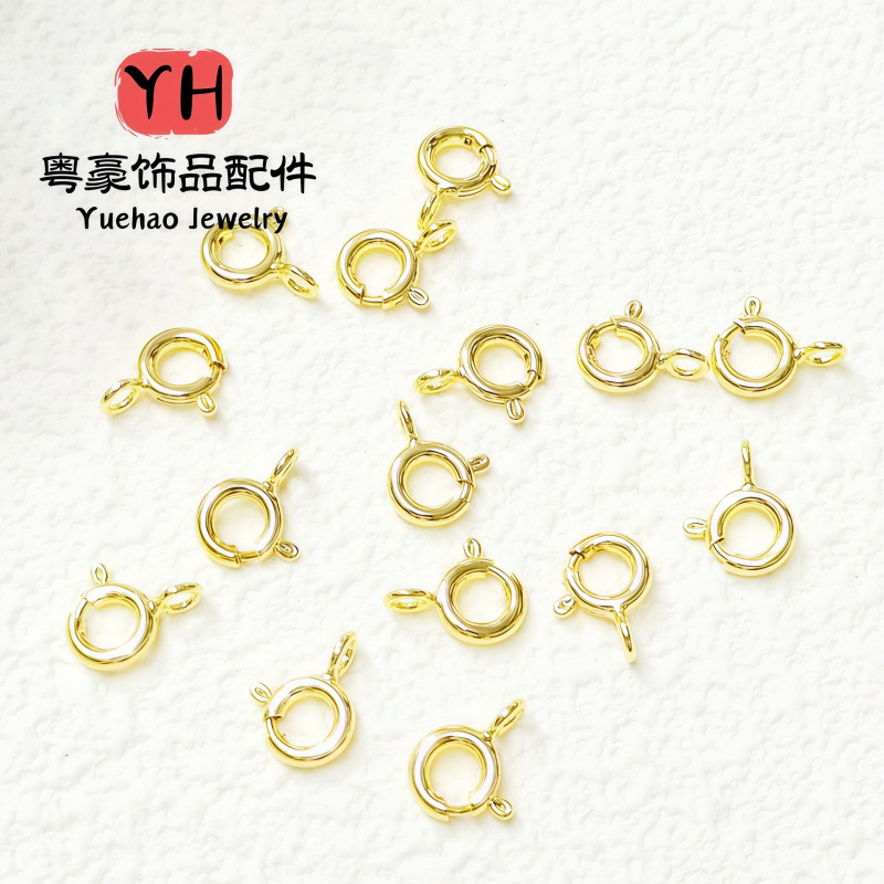 14k Gold-filled Accessories, Color-preserving Copper Material, Spring Buckle, Handmade