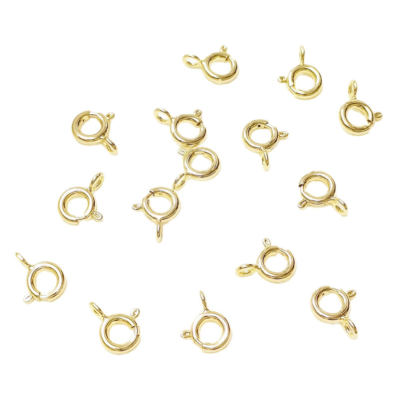 14k Gold-filled Accessories, Color-preserving Copper Material, Spring Buckle, Handmade