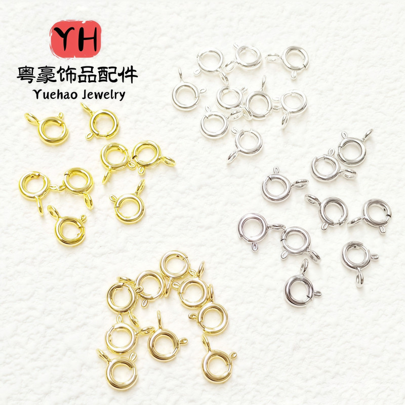 14k Gold-filled Accessories, Color-preserving Copper Material, Spring Buckle, Handmade