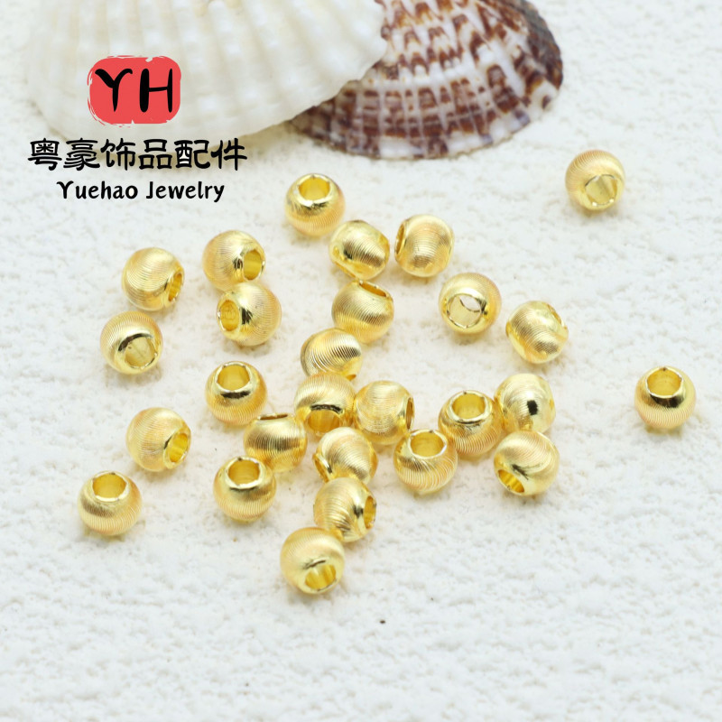 14k Gold-filled and Color-preserving Cat's Eye Solid Fine Grained Flash Faceted Round