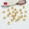 14k Gold-filled and Color-preserving Cat's Eye Solid Fine Grained Flash Faceted Round