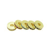 18k Gold-filled Color-preserving Micro-paved Zircon Beads Spacer Wrapped Card Bead Ring