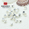 18k Gold-filled Color-preserving Rhombus Beads Geometric Spacer Diy Bracelet Necklace
