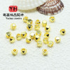 18k Gold-filled Color-preserving Rhombus Beads Geometric Spacer Diy Bracelet Necklace