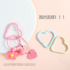 Colorful Big Love Spring Buckle Diy Jewelry Accessories Metal Painted Open Connection