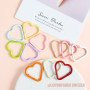 Colorful Big Love Spring Buckle Diy Jewelry Accessories Metal Painted Open Connection